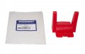 Britpart Tow Hitch Cover Blanking Red Plastic Plug In Frame Compatible With Land Rover Lr4 Discovery 4 Model 2010-2016 Part