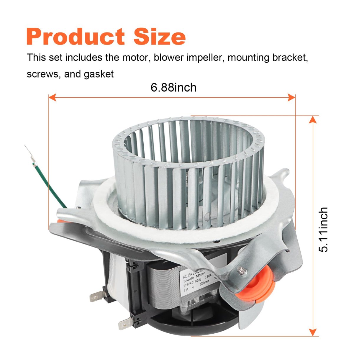 Furnace Draft Inducer Motor Kit Hc21ze121a For Carrier Bryant Payne Replacement Jackel J238 100 10108 10108at Fasco 71582741