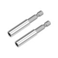 2 Pcs 1 4 Inch Hex Shank By 36 Magnetic Bit Holder Extension Quick Release Screwdriver Drill Power Tool 