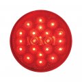 Gg Grand General 77093 Red 4 Round Spyder 20-led Stop Turn Tail Sealed Light Red 