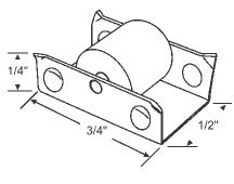 Window Roller Assembly With 11 32 In Nylon Wheel 2 Pack Part Number 900-1278