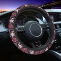 Fehuew Sugar Skull Steering Wheel Cover For Women Girls 15 Inch Universal Auto Car Anti Slip Wrap Covers Fit Vehicles Truck Suv
