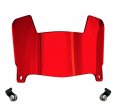 Red Chrome Mirror Custom Mini Football Helmet Visor Shield With Clips Fits All Major Brandature Helmets Mini Only 