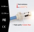Dicuno G4 Gu5 3 Bi-pin Ceramic Base Socket Mr16 Mr11 Halogen Incandescent Led Bulb Holder Wire Connector 5pcs