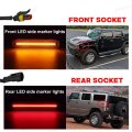 Gtinthebox Led Side Marker Light Kit For 2003-2009 Hummer H2 Fender Lamps