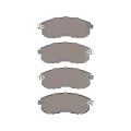 Front Disc Brake Pads For Nissan Juke 2011 To 2017 Low Metallic Mechanical Pad Wear Sensor 2 12 In Inner Height 