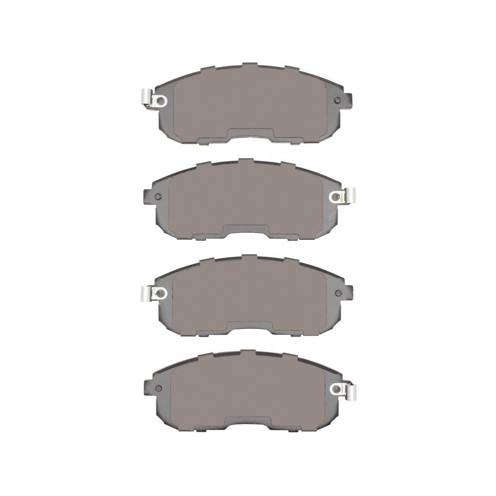 Front Disc Brake Pads For Nissan Juke 2011 To 2017 Low Metallic Mechanical Pad Wear Sensor 2 12 In Inner Height