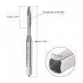 Uxcell Spiral Point Threading Tap 4-40 Unc Hss High Speed Steel Machine Thread Screw 3 Straight Flutes Uncoated Tapping Tool H2