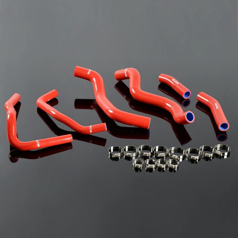 Silicone Radiator Hoses Coolant Clamps Kit For Honda Cb1300sf Cb 1300 Sf Super Four 2003-2009 Red