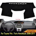 Hyzijin Car Dashboard Dash Board Cover Mat Carpet Compatible For Toyota Vitz Yaris Hatchback 2006-2011 Left Hand Drive
