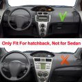 Hyzijin Car Dashboard Dash Board Cover Mat Carpet Compatible For Toyota Vitz Yaris Hatchback 2006-2011 Left Hand Drive