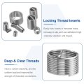 10pcs Wire Thread Inserts M18 X 1 5 1d 18mm Metric 304 Stainless Steel Helical Type Coiled Repair Kit Screw Threaded Sleeve