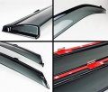 Premium Vip Jdm Clip-on Type Smoke Tinted Window Visor With Black Trim Compatible 2016-2023 Nissan Maxima All Models