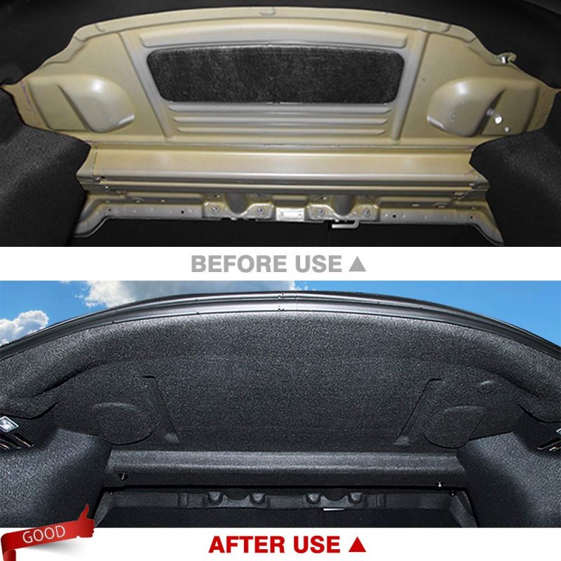 Mixsuper Rear Trunk Soundproof Mats For 2017-2022 Tesla Model 3 Engine Hood Sound Deadening Protective Pad Noise Reduction
