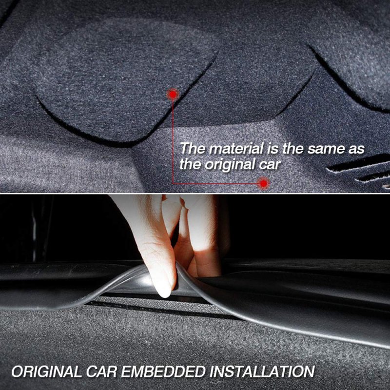 Mixsuper Rear Trunk Soundproof Mats For 2017-2022 Tesla Model 3 Engine Hood Sound Deadening Protective Pad Noise Reduction