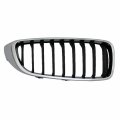 Passenger Side Grille For Bmw 428i 435i 2014 2015 2016 Chrome Black Abs Plastic Coupe Convertible With Sport M Package 