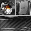 Auto Dynasty Compatible With Ford F150 Pair Of Black Housing Clear Corner Headlights Smoked Lens Fog Lights