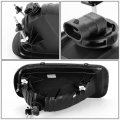 Auto Dynasty Compatible With Ford F150 Pair Of Black Housing Clear Corner Headlights Smoked Lens Fog Lights