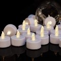 Boakboary Tea Lights Flameless Battery Operated Candles-led Flickering Votive Candle Long Lasting 200 Hours 24 Pack Realistic 