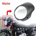 Finmokal Matte Black Headlight Fairing Cowl For Triumph Bonneville T100 T120 Thruxton