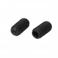 Uxcell 1 4 Inch-20 X 2 Inch Thread Hex Socket Set Cup Point Head Grub Screws Black 50 Pcs
