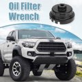 X Autohaux Oil Filter Cap Wrench 14 Flutes 4 Slots 64 5mm Removal Tool For Toyota Camry Rav4 Highlander 2 5l-5 7l Engine Black