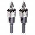 Uxcell 2 Pcs 18mm Hss Drill Bit Hole Saw For Stainless Steel Metal Alloy Wood
