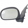 Ford F-350 2002 2003 2004 Door Mirror Driver Side Manual Rectangular Black Pickup Replacement For 1l3z 17683 Gaa Fo1320132 