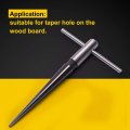 Atoplee T Handle Reamer Tapered Straight Flute Hole Pipe Reaming Tool For Wood Latches Guitar Woodworker Luthier Repairman