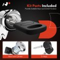 A-premium Rear Door Lock Cylinder Set With 2 Keys Compatible Toyota Tacoma 1995-2004 Replace 6905835140 6905829016