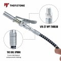 18 In Spring Flex Hose And Lock Coupler Set For Grease Gun 1 8 27npt Thread 7000 Psi Working Pressure Universal Fit Pneumatic