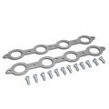 Auto Dynasty Aluminum Exhaust Manifold Header Gasket Set For 07-13 Chevy Silverado Gmc Sierra 4 8l 5 3l 6 0l 2l 