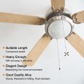 Uxcell 13 Inch Ceiling Fan Pull Chain Extender Sets 6 Pcs Beaded Ball With Decorative Light Bulb And Cord For Lamp Fans Bronzy