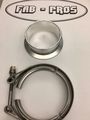 Borg Warner Turbo Compressor V-band Flange Clamp S400 S400sx-e S500sx S500sx-e 