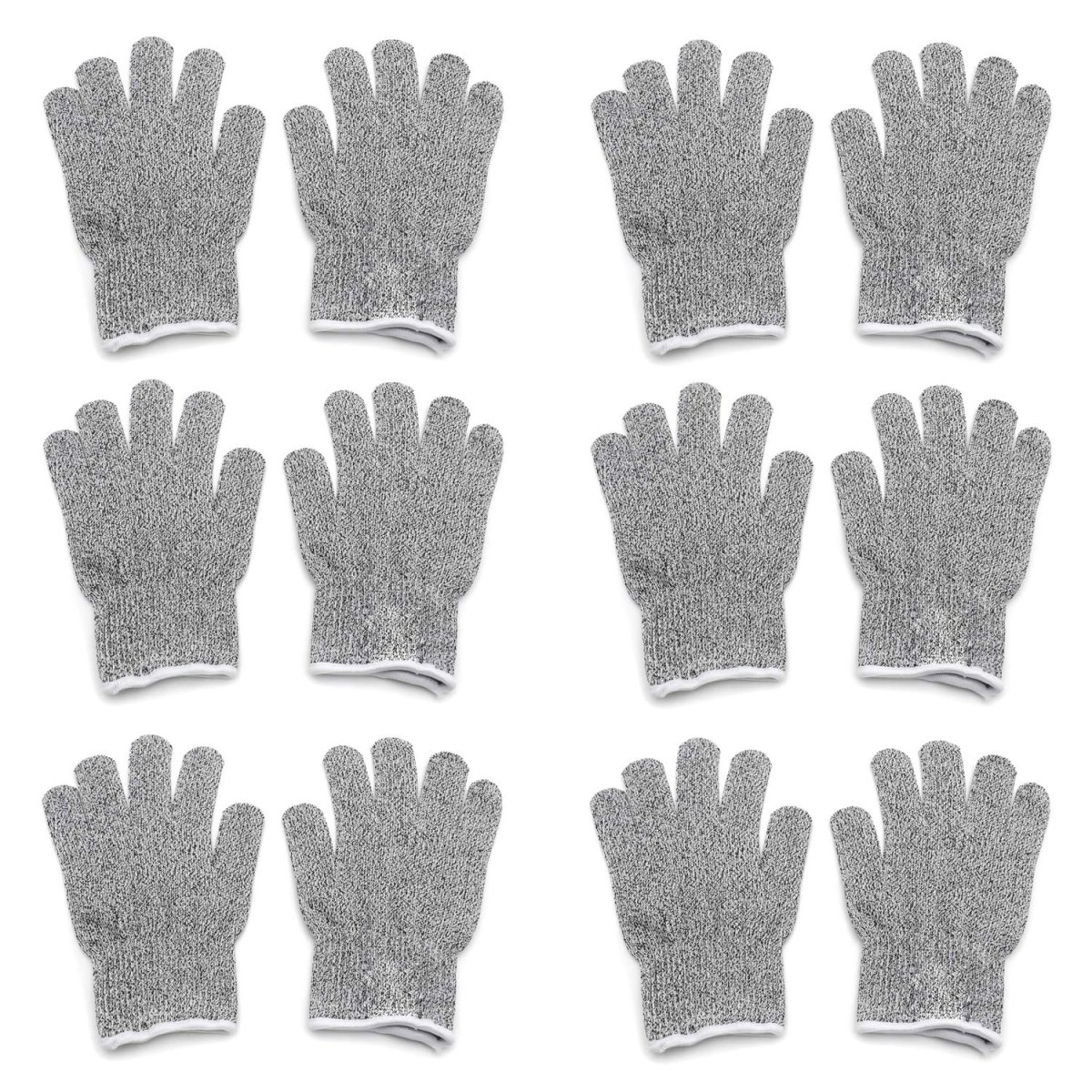 Cut Resistant Gloves Level 5 Protection Food Grade Safety For Kitchen Wood Carving And Outdoor Use Small 6 Pair Pack
