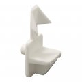 Prime-line Ep 11322 Shelf Support Pegs 5 Mm Plastic Construction White With Locking 8 Pack 