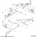 Polaris Rzr Control Arm Weld Front Lower Left 64 Blue Metallic Genuine Oem Part 1544336-751 Qty 1