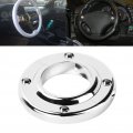 Qiilu 2 Inch Steering Column Mount 2pcs Floor Polished Round Replacement For Gm Sbc Bbc 350 Engine 2in