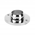 Qiilu 2 Inch Steering Column Mount 2pcs Floor Polished Round Replacement For Gm Sbc Bbc 350 Engine 2in