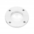 Qiilu 2 Inch Steering Column Mount 2pcs Floor Polished Round Replacement For Gm Sbc Bbc 350 Engine 2in