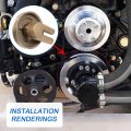 Water Pump Sea Crank Mounted 21214599 Replacement For Volvo Penta 4 3l 0l 5 7l Engines With Serpentine Belt Pulley Raw Impeller