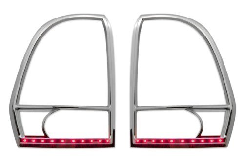 Razer Auto Led Tail Light Bezel Trim Cover For 2002-2009 Chevrolet Trailblazer