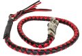 Motorcycle Get Back Whip 42 Length Old School Biker Black And Red 