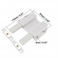 Uxcell Double Magnetic Touch Catch Latch Push To Open Long Stroke Abs White For Large Door 2pcs
