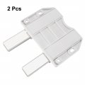 Uxcell Double Magnetic Touch Catch Latch Push To Open Long Stroke Abs White For Large Door 2pcs