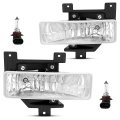 Hecasa Pair Fog Light W Bulb For 1997 1998d F150 F250 Expedition Pickup Truck Front Bumper Lamp Clear Lens Replacement For 