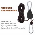 2pcs 1 8 4mm Adjustable Ratchet Rope Hanger With Metal Gears 2ft 2 5meter Strap Ratcheting Pulley System Bungee Cord For