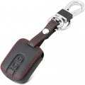 Bivvi Leather Car Key Cover Cases Keychain For Nissan Qashqai Micra Navara Almera 2 Buttons Remote Fob