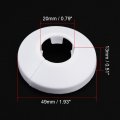 Uxcell 20-21mm Pipe Cover Decoration Pp Plastic Water Escutcheon White 8pcs