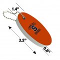 Graphics More Syracuse University Orange Floating Keychain Oval Foam Fishing Boat Buoy Key Float